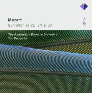 Mozart: Sym Nos 25 / 29 & 33 - Mozart / Koopman / Amsterdam Baroque Orch - Muziek - WARNER APEX - 0825646143023 - 23 augustus 2004