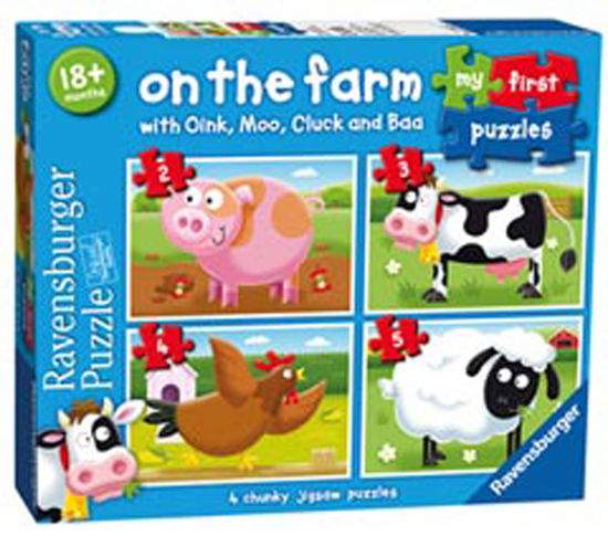 Cover for Ravensburger · On The Farm My First Puzzle 2/3/4/5p (Leketøy) (2024)