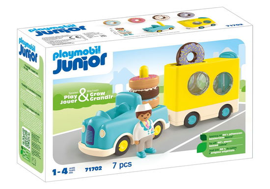 Cover for Playmobil · Junior: Crazy Donut Truck With Stacking And Sorting Feature (71702) (Legetøj)