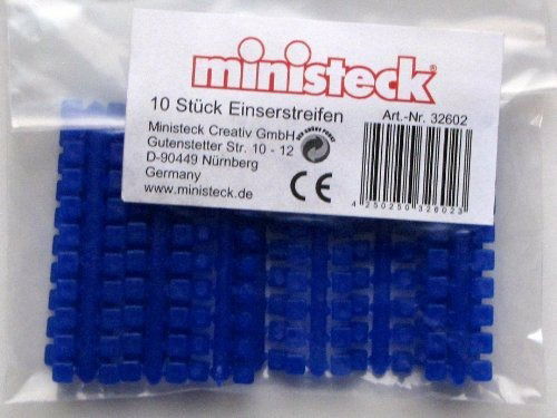 Cover for Ministeck · Ministeck 10x 1 Punt Kleuren Strips (Donkerblauw) (Toys)