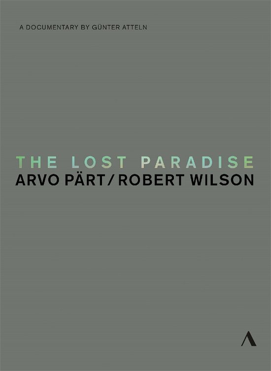 Cover for Arvo Pärt · The Lost Paradise (MDVD) (2015)