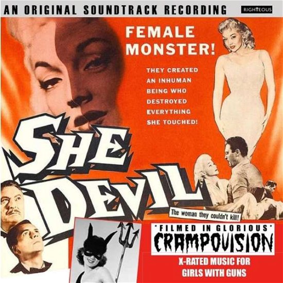 She Devil ~ Original Soundtrack: Filmed in Glorious Crampovision - She Devil: Filmed in Glorious Crampovision / OST - Music - RIGHTEOUS - 5013929989023 - June 22, 2018