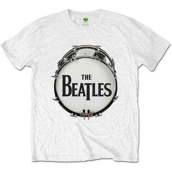 The Beatles Unisex T-Shirt: Original Drum Skin - The Beatles - Koopwaar - Apple Corps - Apparel - 5055979939023 - 
