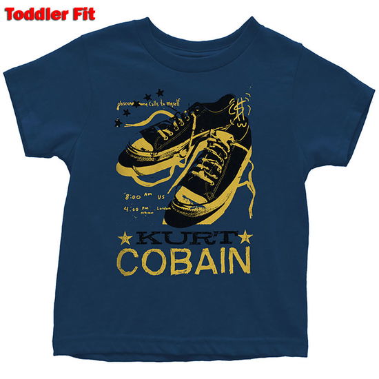 Cover for Kurt Cobain · Kurt Cobain Kids Toddler T-Shirt: Laces (4 Years) (T-shirt) [size 3-4yrs] [Blue - Kids edition]