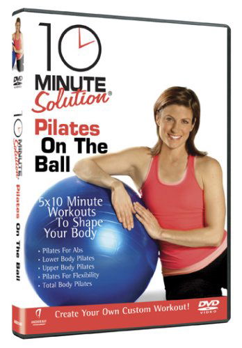 Cover for 10 Min Solution Pilates on the Ball · 10 Min Solution Pilates On The Ball (DVD) (2009)