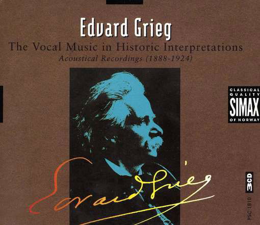 Vocal Music in Historic Interpretations - Edvard Grieg - Música - SIMAX - 7025560181023 - 27 de mayo de 2009