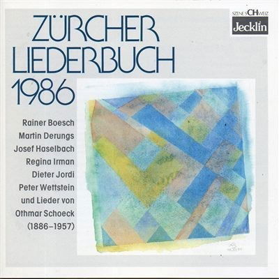 Cover for Othmar Schoeck  · Lieder Al Festival Di Zurigo 1986 (CD)