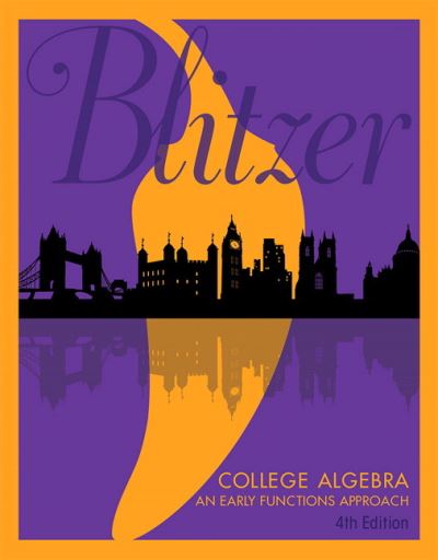 Cover for Robert Blitzer · College Algebra: An Early Functions Approach (Gebundenes Buch) (2018)