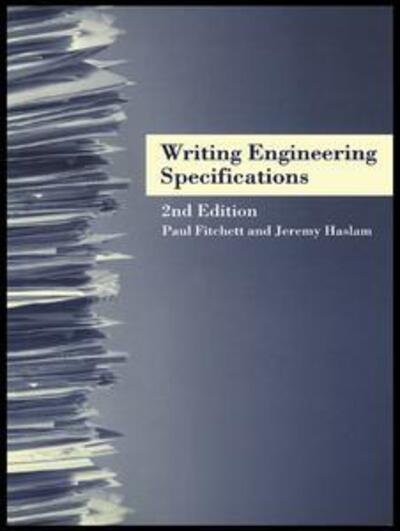 Cover for Fitchett, Paul (Thames Water, UK) · Writing Engineering Specifications (Hardcover Book) (2002)