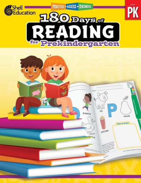 Cover for Darcy Mellinger · 180 Days of Reading for Prekindergarten (Paperback Book) (2021)