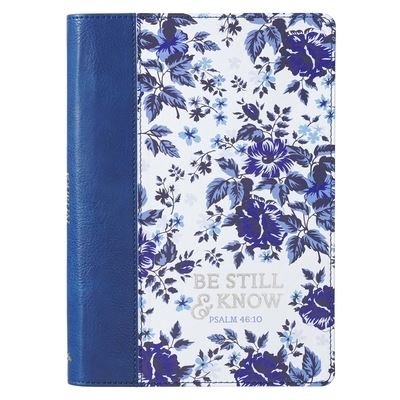 Cover for Christian Art Gifts Inc · Journal Classic Blue Floral Be Still and Know (Hardcover Book) (2020)