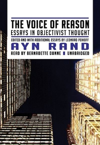 Cover for Ayn Rand · The Voice of Reason (N/A) (2009)