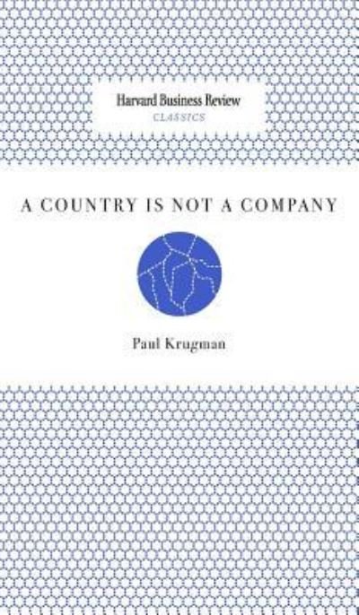 Cover for Paul Krugman · A Country Is Not a Company (Hardcover bog) (2009)