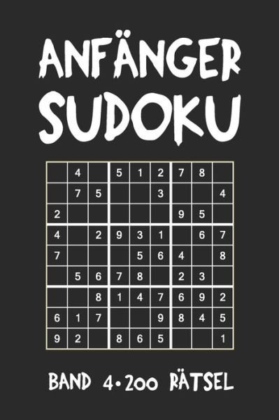 Cover for Tewebook Sudoku · Anfanger Sudoku Band 4 200 Ratsel (Taschenbuch) (2019)