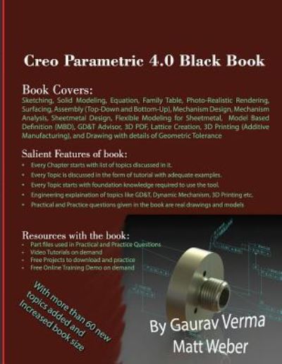 Cover for Gaurav Verma · Creo Parametric 4.0 Black Book (Paperback Book) (2017)