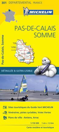 Cover for Michelin · Pas-de-Calais, Somme - Michelin Local Map 301 (Kort) (2023)