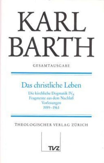 Cover for K. Barth · Gesamtausg.07 Christlich.Leben (N/A) (1999)