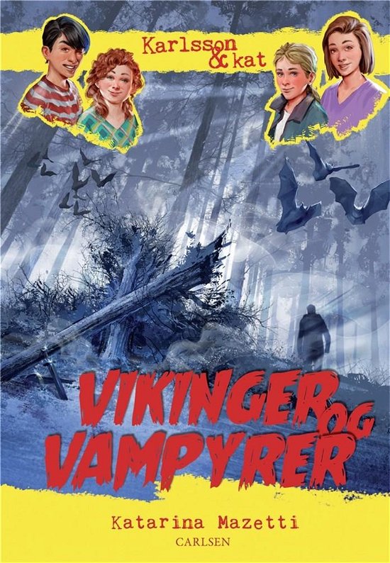 Cover for Katarina Mazetti · Karlsson &amp; kat: Karlsson &amp; kat (3) - Vikinger og vampyrer (Inbunden Bok) [1:a utgåva] (2019)