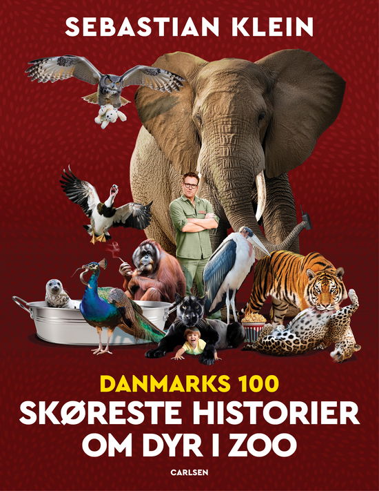 Cover for Sebastian Klein · Verdens 100: Danmarks 100 skøreste historier om dyr i  zoo (Bound Book) [1th edição] (2024)