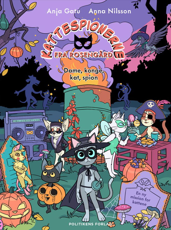 Cover for Anja Gatu · Kattespionerne fra Rosengård: Kattespionerne fra Rosengård 4 - Dame, konge, kat, spion (Hardcover bog) [1. udgave] (2023)