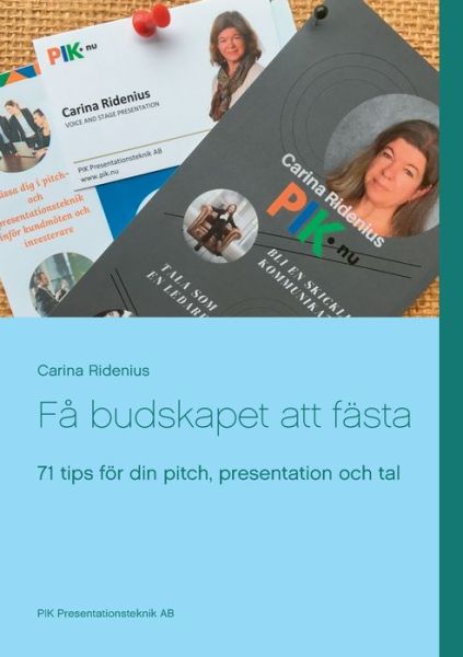 Cover for Ridenius · Få budskapet att fästa (Book) (2019)