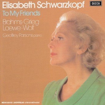 Cover for Schwarzkopf Elisabeth · To My Friends (CD) (2006)