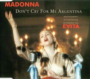 Cover for Madonna · Don't Cry for Me Argentina -cds- (CD)