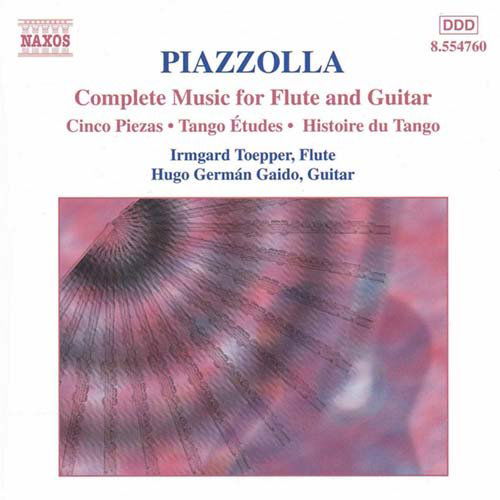 Complete Music For Flute - Astor Piazzolla - Musikk - NAXOS - 0636943476024 - 16. januar 2000