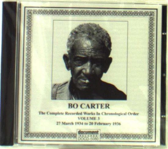Cover for Bo Carter · Bo Carter 3 1934-1936 (CD) (2000)