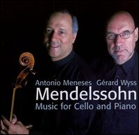 Cover for F. Mendelssohn · Music For Cello &amp; Piano (CD) (2008)