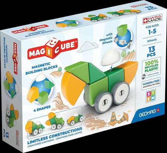 Geomag - Magicube Shapes 100% Recycled Plastics Wheels - 13  pcs - Geomag - Merchandise - Geomag - 0871772002024 - 