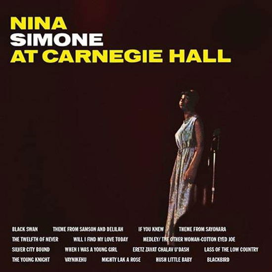 Cover for Nina Simone · At Carnegie Hall (LP) [Limited edition] (2024)