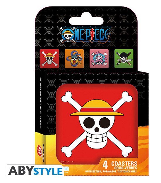 Cover for Abystyle · One Piece - Set 4 Coasters Skulls (MERCH) (2019)