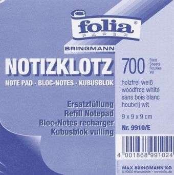 Cover for Folia · Ers.notizzettel Lose Weiß 700 (DIV) (2017)