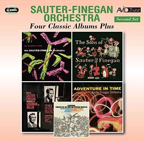 Cover for Sauter-finegan Orchestra · Four Classic Albums Plus (New Directions In Music / The Sons Of Sauter Finegan / Adventures In Time / Memories Of Goodman &amp; Miller) (CD) (2017)