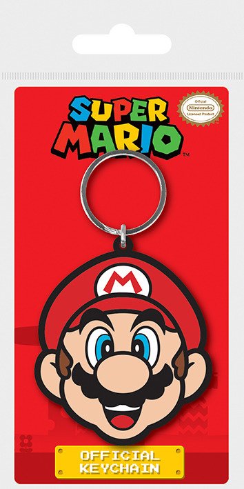 Super Mario Mario Rubber Keychain Merchandise - Super Mario - Merchandise - AMBROSIANA - 5050293387024 - 11. oktober 2023