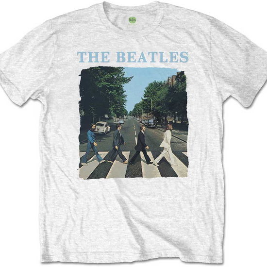 Cover for The Beatles · The Beatles Unisex T-Shirt: Abbey Road &amp; Logo (T-shirt) [size M] [White - Unisex edition]