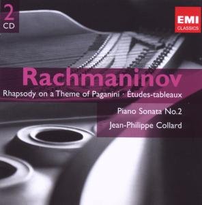 Cover for Jean-philippe Collard · Rachmaninov: Piano Sonata No. 2 / Rhapsody On A Theme Of Paganini (CD) [Remastered edition] (2009)