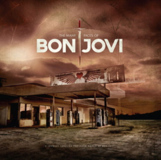 Cover for Various Artists · The Many Faces Of Bon Jovi (Transparent Marbled Vinyl) (LP) (2024)