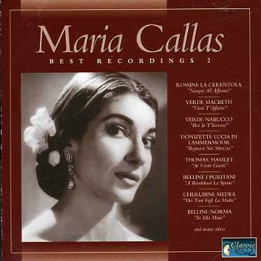 Maria Callas-best Recordings 2 - Maria Callas - Muziek - CLASSIC OPTIONS - 8712273035024 - 27 maart 1995