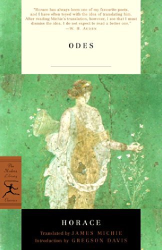 Cover for Horace · Odes: with the Latin Text (Modern Library Classics) (Paperback Bog) (2002)
