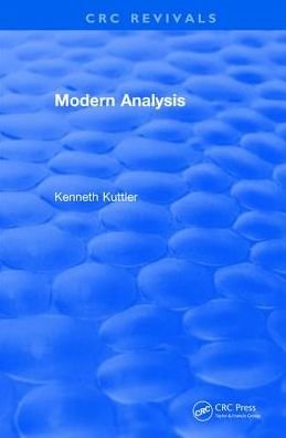 Cover for Kuttler, Kenneth (Michigan Tech University) · Modern Analysis (1997) - CRC Press Revivals (Hardcover bog) (2017)