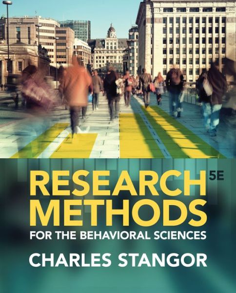 Cover for Stangor, Charles (University of Maryland, College Park) · Research Methods for the Behavioral Sciences (Paperback Book) (2014)