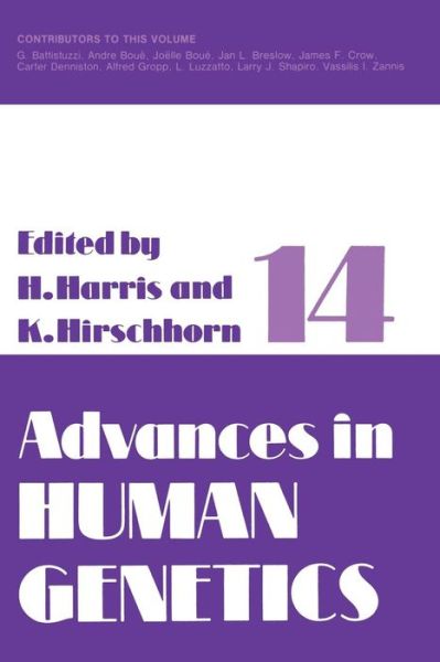 Cover for Harry Harris · Advances in Human Genetics 14 - Advances in Human Genetics (Taschenbuch) [Softcover reprint of the original 1st ed. 1985 edition] (2012)