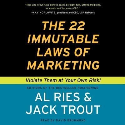 The 22 Immutable Laws of Marketing - Al Ries - Musik - HARPERCOLLINS - 9781483006024 - 22. april 2014