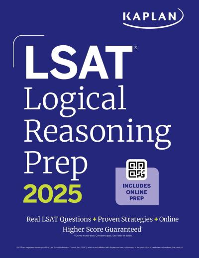 Cover for Kaplan Test Prep · LSAT Logical Reasoning Prep: Complete strategies and tactics for success on the LSAT Logical Reasoning sections (Paperback Book) (2025)