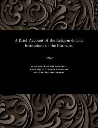 Cover for Henry Vansittart · A Brief Account of the Religion &amp; Civil Institutions of the Burmans (Paperback Bog) (1901)