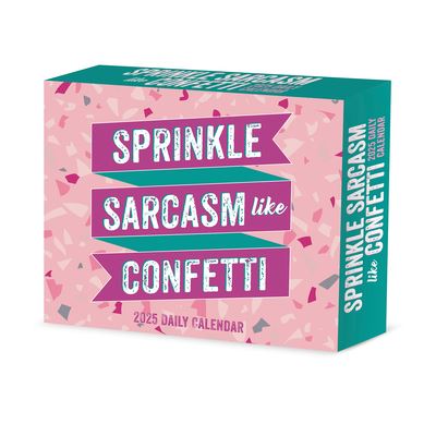 Spread Sarcasm Like Confetti 2025 6.2 X 5.4 Box Calendar - Willow Creek Press - Gadżety - Willow Creek Press Calendars - 9781549241024 - 10 września 2024