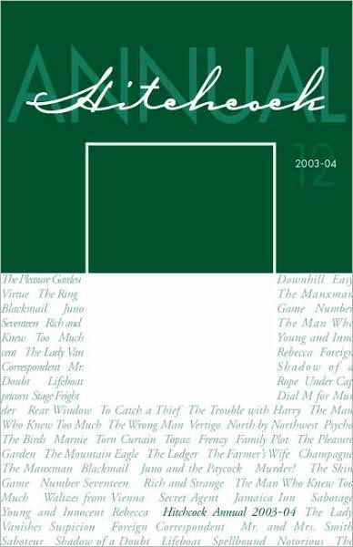 Cover for Sidney Gottlieb · Hitchcock Annual - Volume 12 (Paperback Book) (2008)