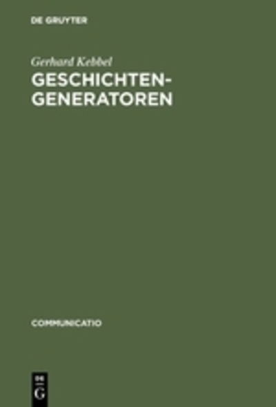Cover for Gerhard Kebbel · Geschichtengeneratoren (Bok) (1992)